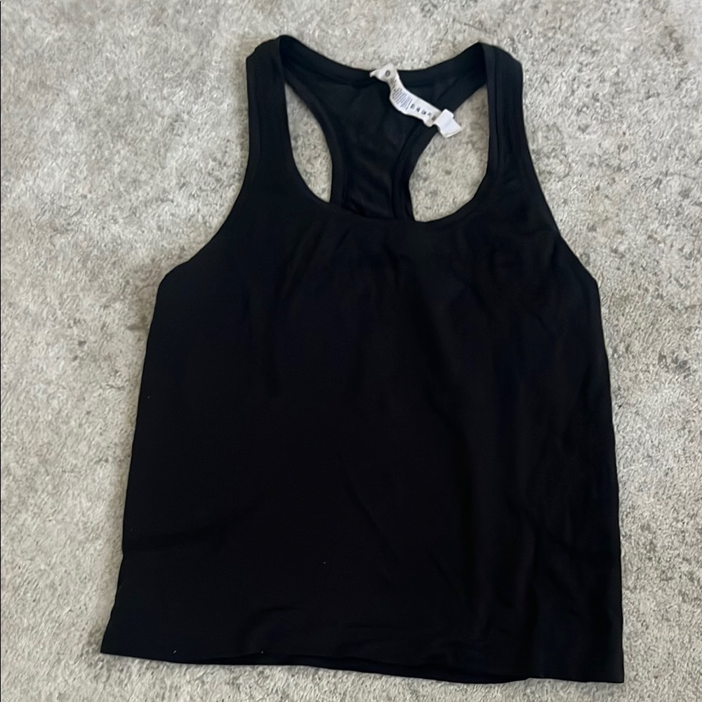 Lululemon black cropped swiftly tech tank